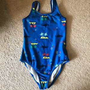 Hannah Anderson Girls one piece bathing suit